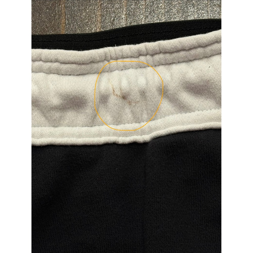 Reebok Mens Colorblock Sweat Shorts Black White Grey Large - Picture 8 of 8